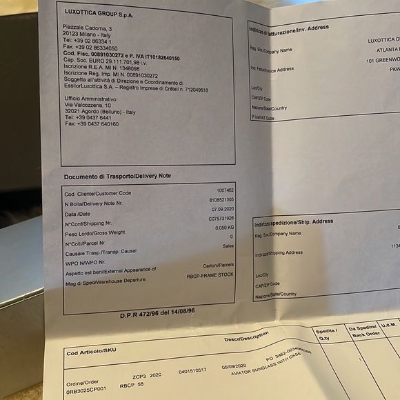 Ray-Ban Aviator Classic Large w/Elove Lenses in Gun Metal and Light Brown BNIB - Picture 9 of 9